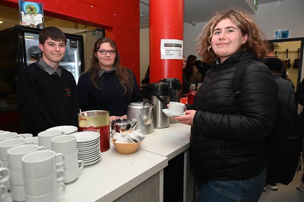 Kyle Kane and Jessica Tipper-Dillon looking after guests on the evening Kyle Kane and Jessica Tipper-Dillon looking after guests on the evening