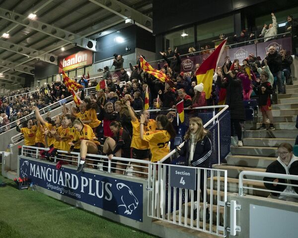 There was massive support in the stands to see St Laurence's crowned champions.