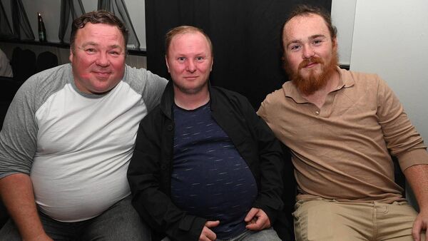Noel Joyce, Derek Collins and Mark Coogan Noel Joyce, Derek Collins and Mark Coogan