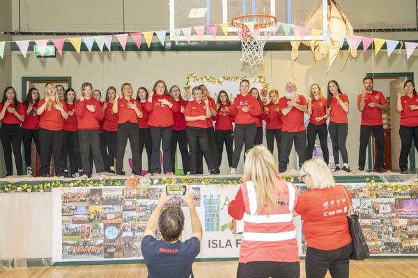 Cork Deaf Community Choir along side Athy Sing and Sign perform Die With A Smile.