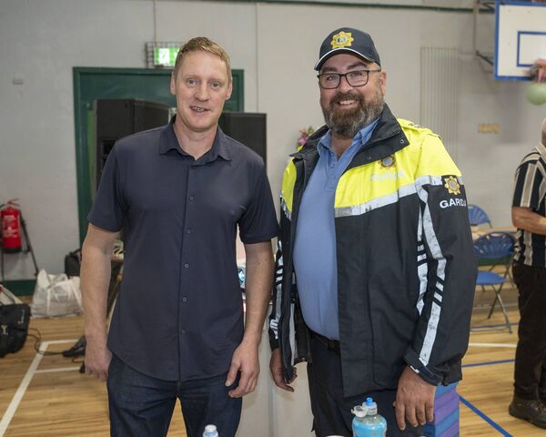 Dj Garry Sheehan and Community Garda Sean O Mahony