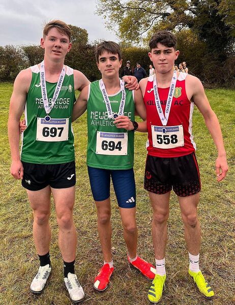 Boys u17: Robert Gleeson (Newbridge) Alexander Guther (Newbridge) Jonathan Kenny (Kildare) Photo Credit: Kildare AAI Boys u17: Robert Gleeson (Newbridge) Alexander Guther (Newbridge) Jonathan Kenny (Kildare) Photo Credit: Kildare AAI