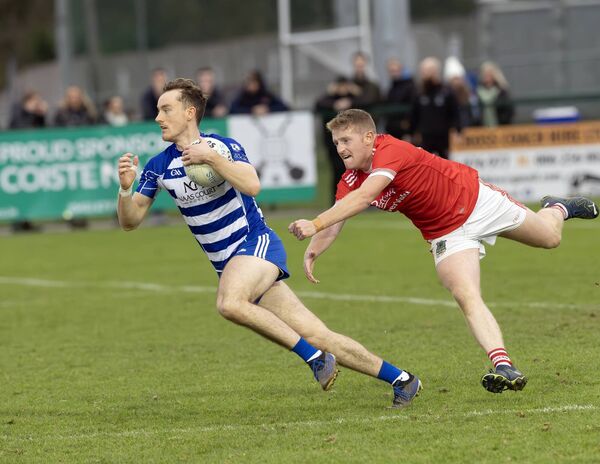 Paddy McDermott (Naas) gets away from Athy's Barry Kelly during last year's semi-final Paddy McDermott (Naas) gets away from Athy's Barry Kelly during last year's semi-final