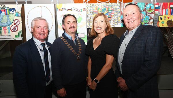 Gay Nolan, John Traynor, President Brenda Hyland-Beirne and Henry Yates of Naas Lions Club 