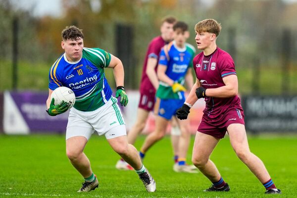Theo Hanlon kicked a two pointer for Naomh Bhríde during their extra time defeat to St Oliver Plunketts Photo: James Lawlor Theo Hanlon kicked a two pointer for Naomh Bhríde during their extra time defeat to St Oliver Plunketts Photo: James Lawlor