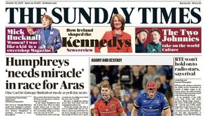 What the papers say: Sunday's front pages What the papers say: Sunday's front pages