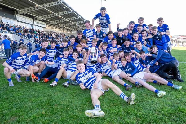 The Naas team celebrate Photo: ©INPHO/James Lawlor The Naas team celebrate Photo: ©INPHO/James Lawlor