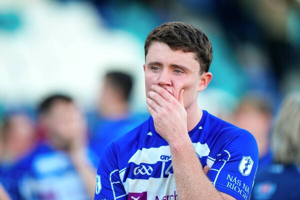 Alex Beirne was one of the standout performers for Naas on the day but like all his team-mates, was devastated at the loss to Athy Photo: ©INPHO/James Lawlor Alex Beirne was one of the standout performers for Naas on the day but like all his team-mates, was devastated at the loss to Athy Photo: ©INPHO/James Lawlor