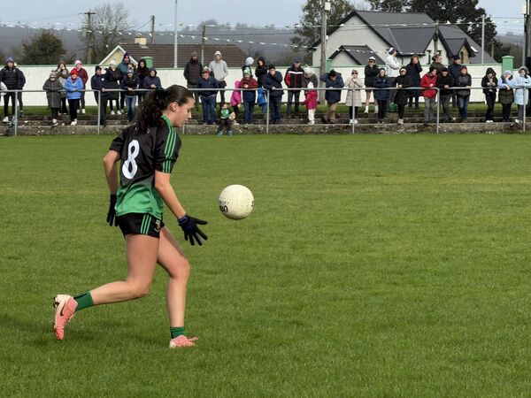 Julie Brannigan made some vital tackles for Balyna Julie Brannigan made some vital tackles for Balyna
