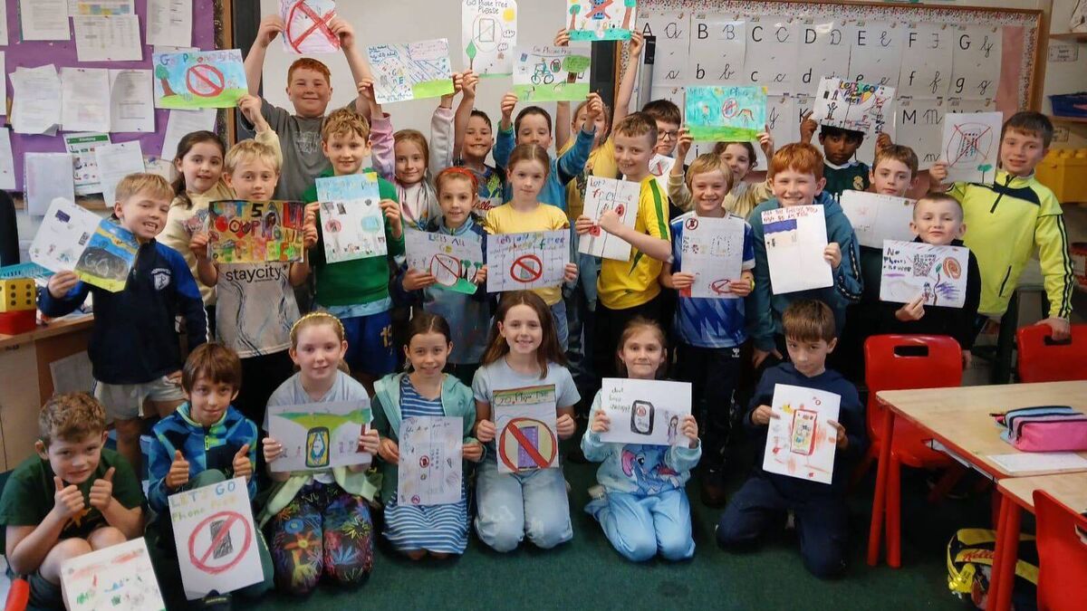Naas kids go phone free and put their time to good use