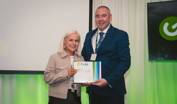 Nikki Worrell from Worrell's Gala in Kildangan with David O'Brien from Gala Retail