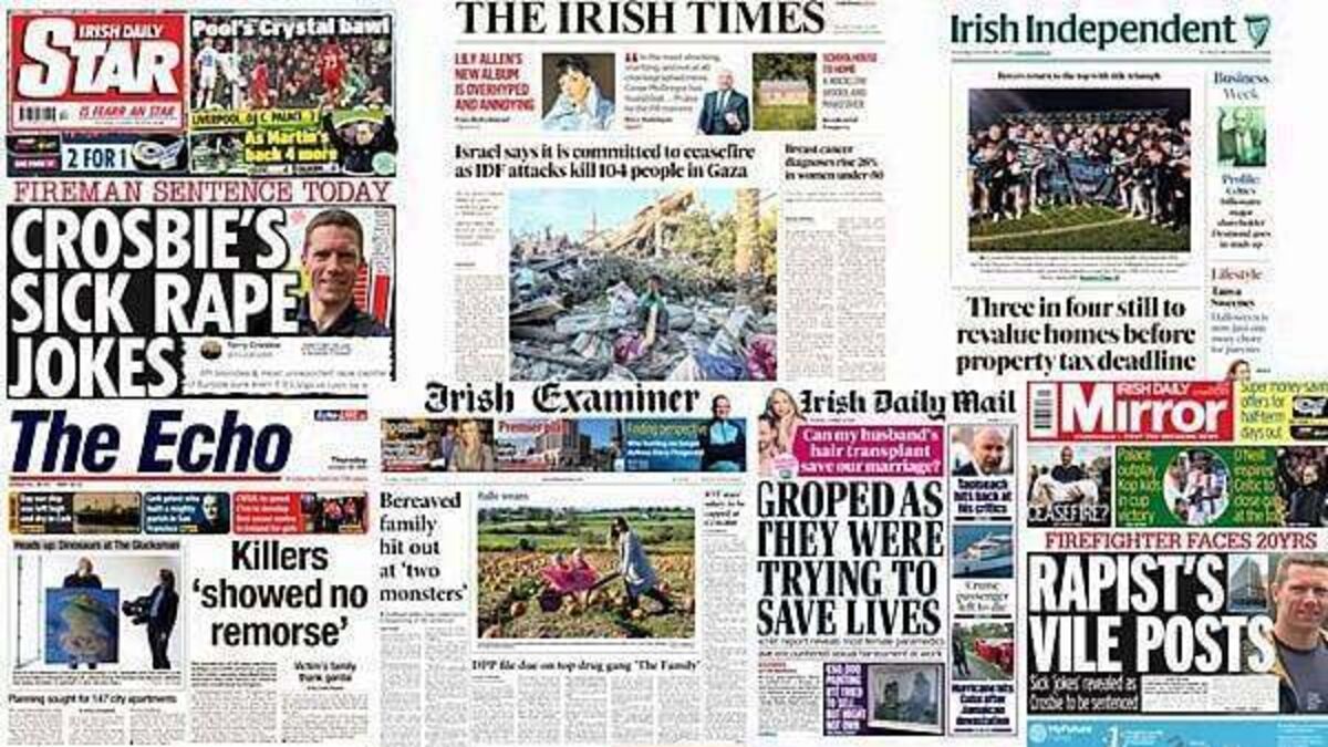 What the papers say: Thursday's front pages