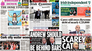 What the papers say: Saturday's front pages What the papers say: Saturday's front pages