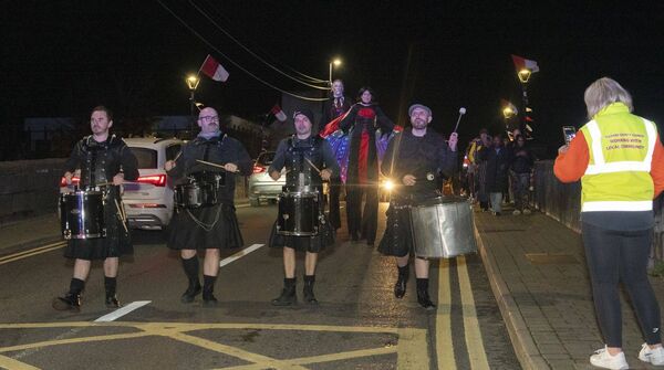 The drummers lead off the Halloween Parade Photos: Aisling Hyland The drummers lead off the Halloween Parade Photos: Aisling Hyland