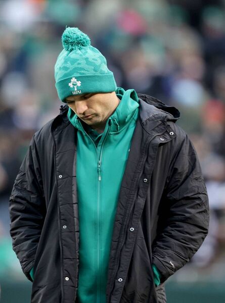 Tadhg Beirne cut a dejected figure in Chicago last week after being dismissed barely three minutes into the Ireland v New Zealand game. Photo: ©INPHO/Dan Sheridan Tadhg Beirne cut a dejected figure in Chicago last week after being dismissed barely three minutes into the Ireland v New Zealand game. Photo: ©INPHO/Dan Sheridan