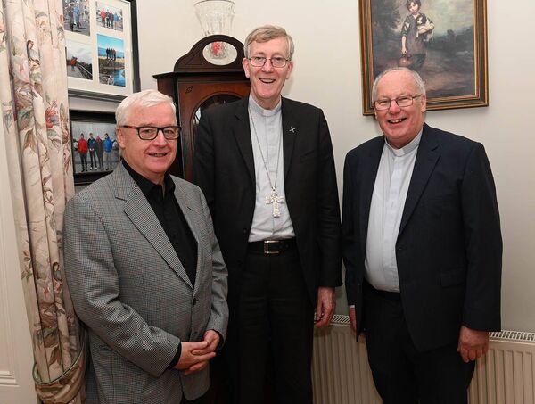 Vincent Crowley, Bishop Denis Nulty and Fr Liam Merrigan PP Vincent Crowley, Bishop Denis Nulty and Fr Liam Merrigan PP