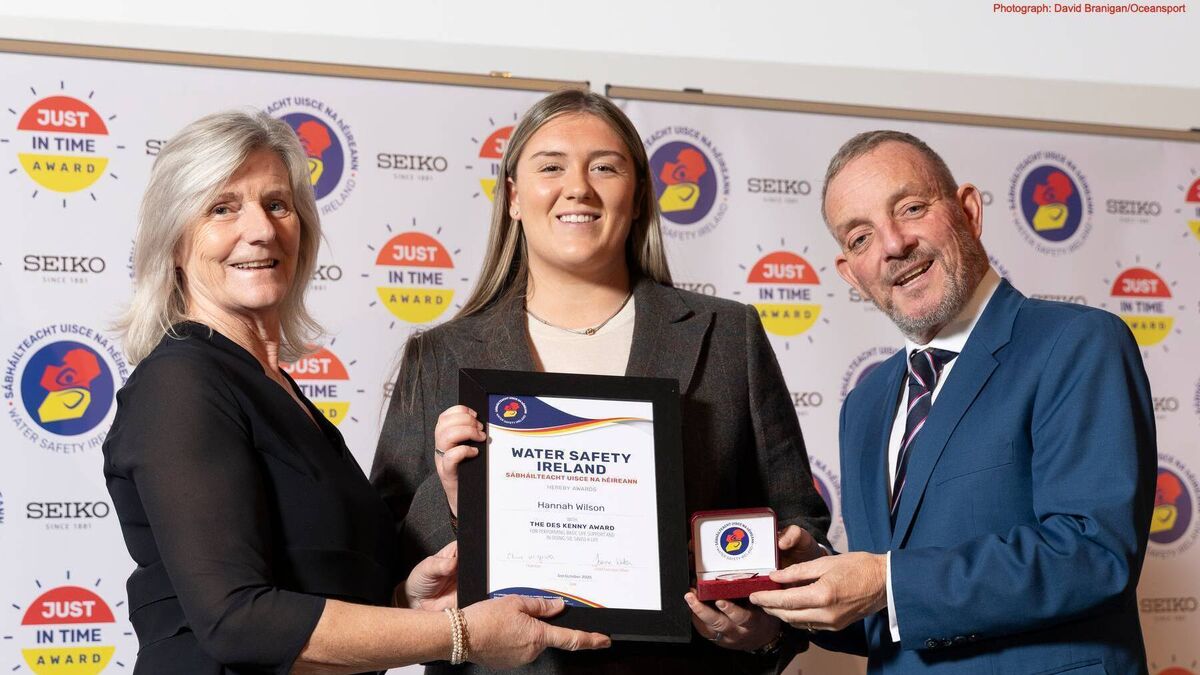 Young Kildare woman honoured after heroic rescue effort