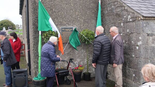 Plaque in honour of Athy's Maisie Candy unveiled
