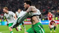 Hungary v Ireland: Parrott hat-trick sends Ireland into World Cup playoffs