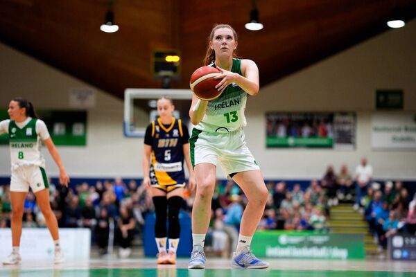 Claire Melia in action for Ireland against Bosnia & Herzegovina at the National Basketball Arena, Dublin. Claire Melia in action for Ireland against Bosnia & Herzegovina at the National Basketball Arena, Dublin.