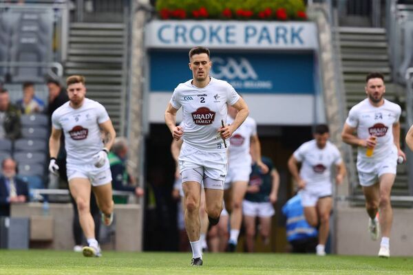 Leading the Kildare team out at Croke Park in 2022 Photo: ©INPHO/Bryan Keane