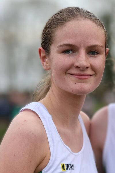 Maebh Caffrey (St Coca's) second fastest one mile leg for Maynooth University Photo: Perri Williams Maebh Caffrey (St Coca's) second fastest one mile leg for Maynooth University Photo: Perri Williams