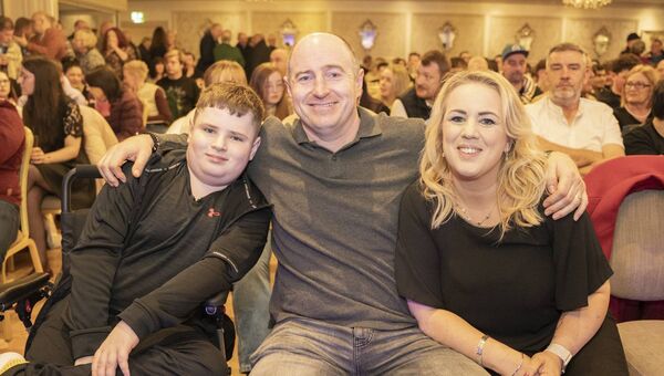 Conor, Kevin and Karen Ennis - singer Daragh Ennis family