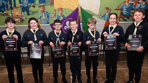 Darragh Redmond, Kate McAteer, Zak Ryan, AJ O Neill, Tadgh O Connor, Robyn Moriarty and Darragh Power (Cubs) 