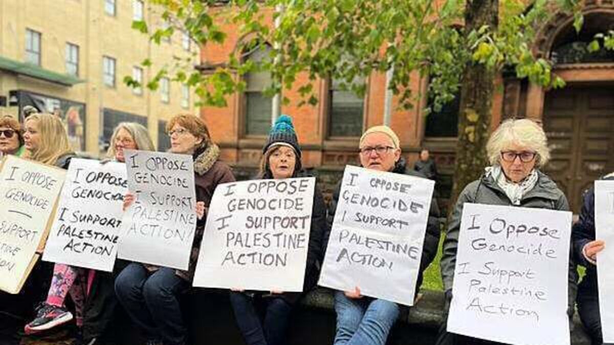 Police to review evidence gathered at Palestine Action protests in NI