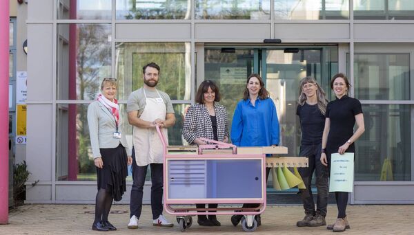 Bernadette Jackson, Point of Care Manager NGH, John Conway, Artist in Residence, Sally Anne McFadden, Kildare Creative Communities Engagement Officer, Paula Barrett, Assistant Arts Officer, Kildare County Council, Sara Murphy, Space Forms Ltd, Eláine Donnelly, Acting Arts Officer, Kildare County Council