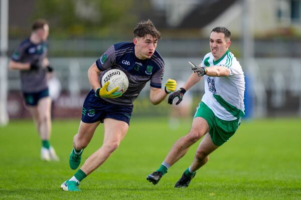 Josh O'Donoghue in action for Johnstownbridge against Sarsfields in this year's Joe Mallon Motors Senior Football Championship, a game in which he scored nine points Photo: James Lawlor Josh O'Donoghue in action for Johnstownbridge against Sarsfields in this year's Joe Mallon Motors Senior Football Championship, a game in which he scored nine points Photo: James Lawlor