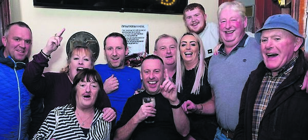 Loyal customers in Horan’s bar wll no doubt miss their favourite publicans!