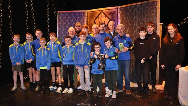 The South Kildare Shamrocks were presented with their award by CPC TY students