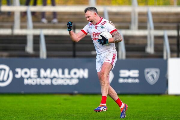 Cathal McCarron celebrates at the final whistle Photo: James Lawlor