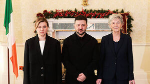 Zelenskiy meets President as Taoiseach announces €125m in support for Ukraine