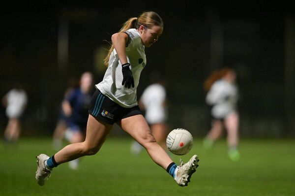 Aoife Murnane of Maynooth University during the Curran Cup semi final between Maynooth University and TUD at Maynooth University in Kildare. Photo by Stephen Marken