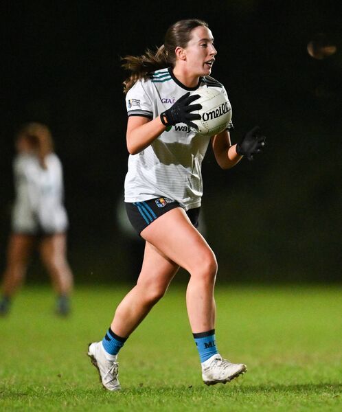 Aoife Kilkenny of Maynooth University during the Curran Cup semi final between Maynooth University and TUD at Maynooth University in Kildare. Photo: Stephen Marken