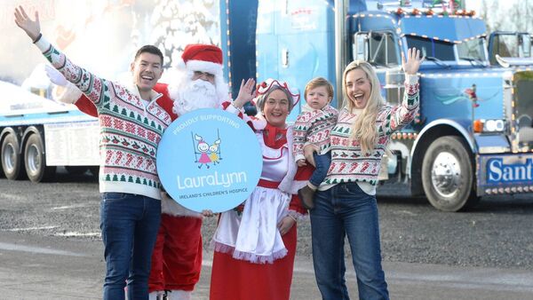 Kildare haulage firm raises funds with Santa truck