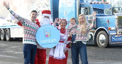 Kildare haulage firm raises funds with Santa truck