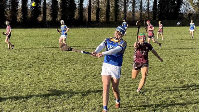 Fionn Frisby fires over one of the most impressive points of the game during their defeat to St Brendan's <p>Fionn Frisby fires over one of the most impressive points of the game during their defeat to St Brendan's</p>