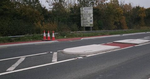 Tesla written off after collision on controversial Kildare road 