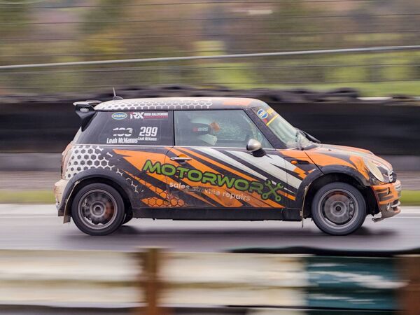 17 year Old Leah McManus on her way to a double MINI Graduate win at Mondello Park Photo: Michael Relihan 17 year Old Leah McManus on her way to a double MINI Graduate win at Mondello Park Photo: Michael Relihan