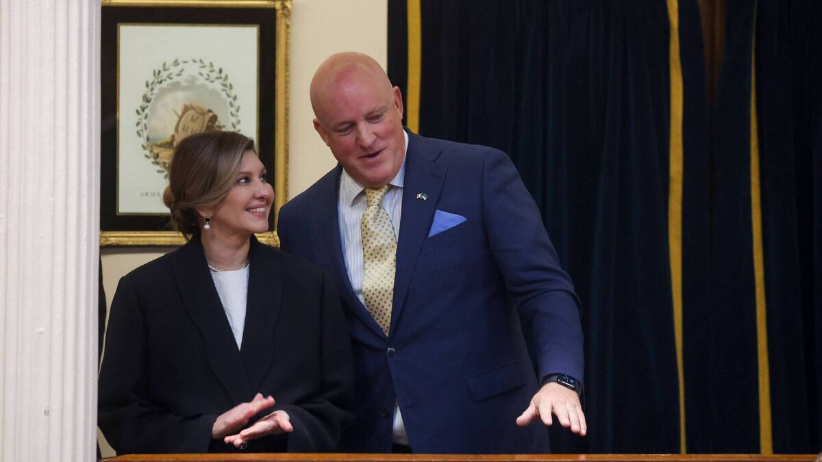 Kildare Senator shows Ukraine’s First Lady around Dáil Eireann