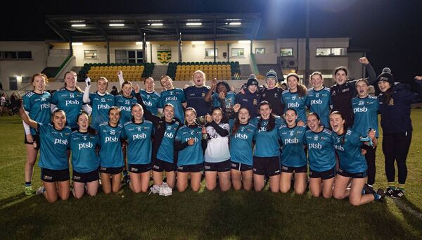 Maynooth University celebrate their Curran Cup success. Maynooth University celebrate their Curran Cup success.