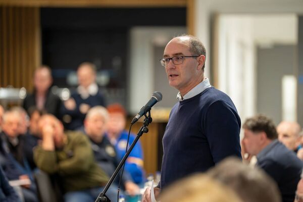 Syl Merrins (Kildare Demographics Officer and from Nurney GAA) addresses the delegates Syl Merrins (Kildare Demographics Officer and from Nurney GAA) addresses the delegates
