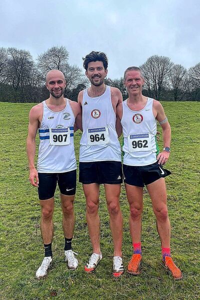 The top Three in the Kildare Senior Cross Country: Colm Roche, Kevin Kelly and Alex Wallace. The top Three in the Kildare Senior Cross Country: Colm Roche, Kevin Kelly and Alex Wallace.