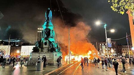 Woman who set fire to a bus during the Dublin riots is jailed