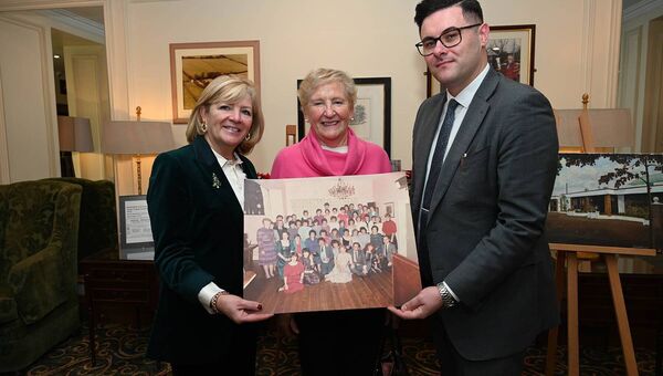 Tina Buckley, manager, Rose O'Loughlin former owner and manager Michael Masterson 