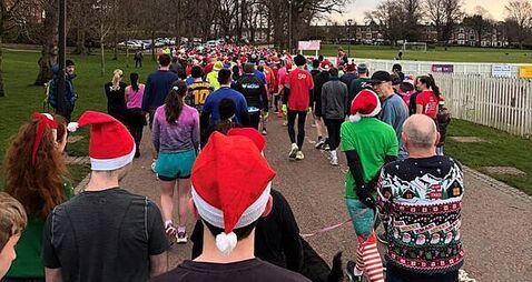 Thousands turn out for Christmas morning parkruns