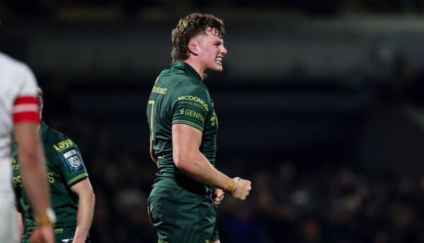 Suncroft man Cian Prendergast in action for Connacht against Ulster over Christmas. Photo: INPHO/Nick Elliott Suncroft man Cian Prendergast in action for Connacht against Ulster over Christmas. Photo: INPHO/Nick Elliott